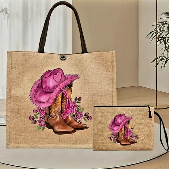 2 piece women's tote & mini purse set - Picture 3 of 13